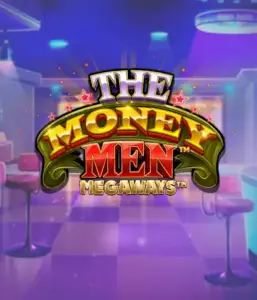 Experience the exciting world of The Money Men Megaways game by Pragmatic Play, showcasing a bold logo with glittering stars on a luxurious casino setting. This graphic conveys the energy and allure of casino gaming with its stunning ambiance and design. Perfect for slot game lovers craving high-energy gaming. 